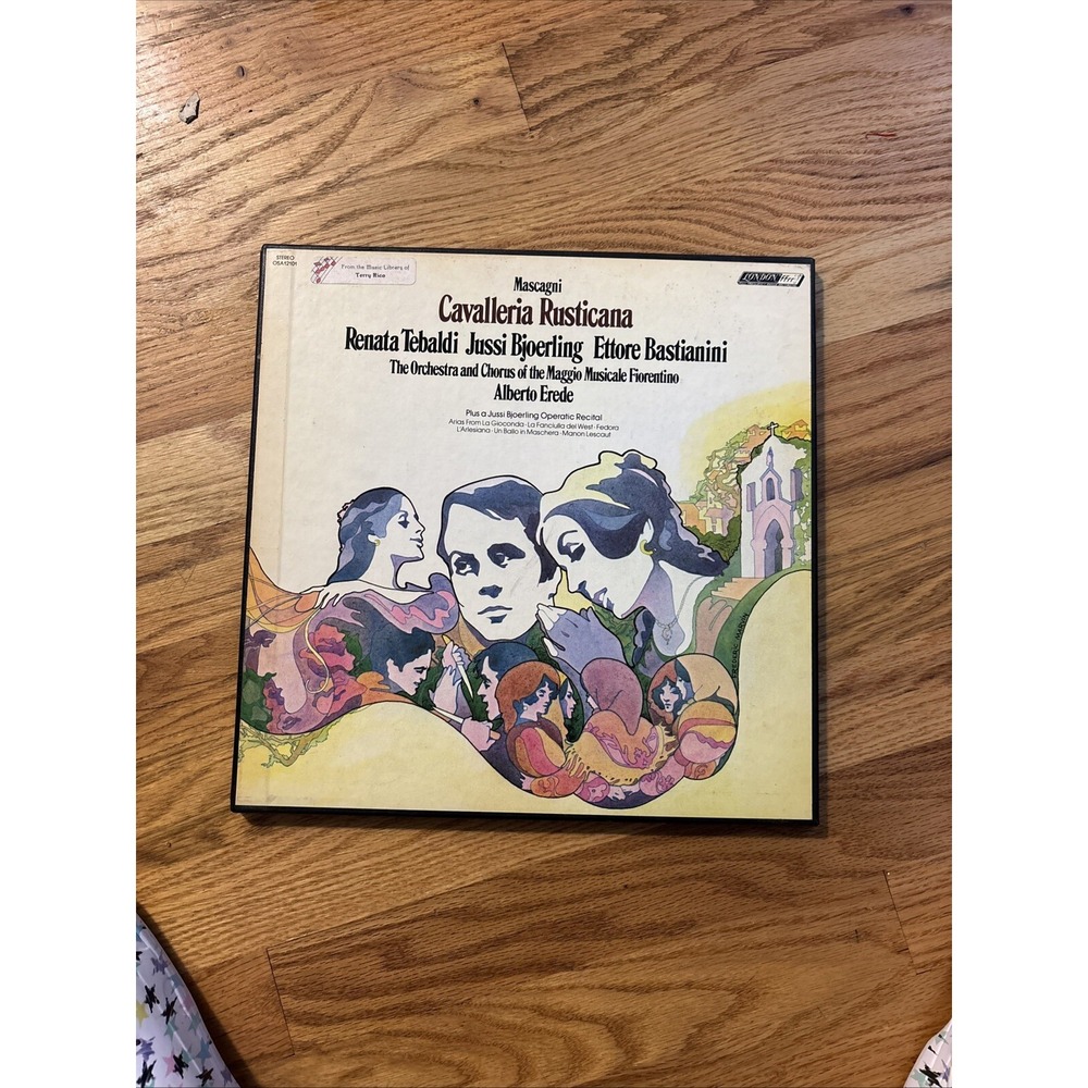 London Records Cavalleria Rusticana Vinyl Box Set 12" Black Good Opera OSA12101